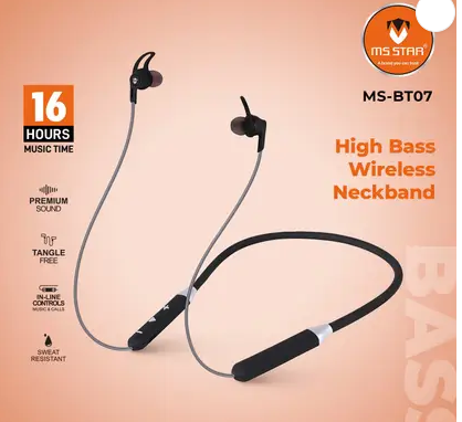 MS STAR MSBT-007 In-Ear High Bass Wireless Bluetooth Stereo Bluetooth