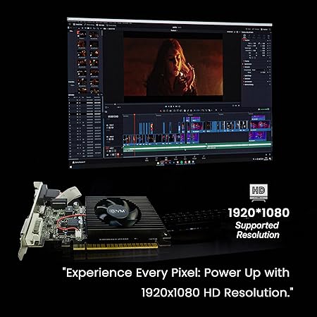 EVM 2GB Nvidia GeForce GT610 Graphics Card - DDR3 - VGA, HDMI, DVI Outputs - High-Resolution 1920x1080 - Heat Sink with Fan - PCIe 2.0 Support - 3 Years Warranty (EVM-GT610)