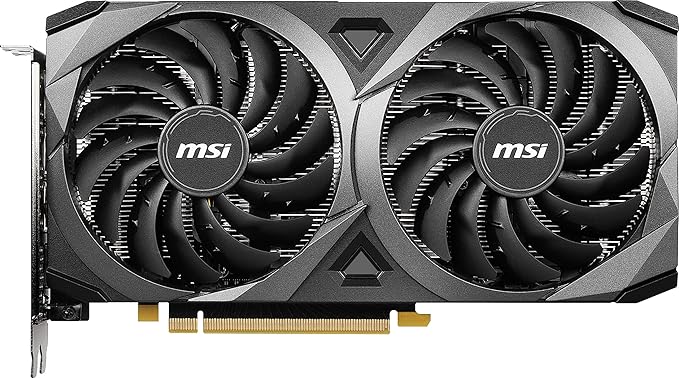 MSI GeForce RTX 3060 Ventus 2X 12G OC GDDR6 192-bit 12 GB pci_e Express Gen 4 Gaming Graphics Card