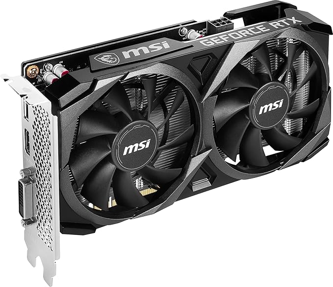 MSI Gaming GeForce RTX 3050 8GB GDRR6 128-Bit HDMI/DP PCIe 4 Torx Twin Fans Ampere OC Graphics Card gddr6 pci_e_x8 (RTX 3050 Ventus 2X XS 8G OC)