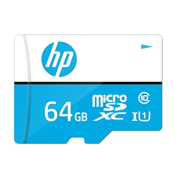 HP 64GB MicroSD Memory Card SDXC mx310 Class 10, UHS-I, U1 Card, Upto 100MB/s R, 10 Y Warranty WITH ONE ADAPTER 