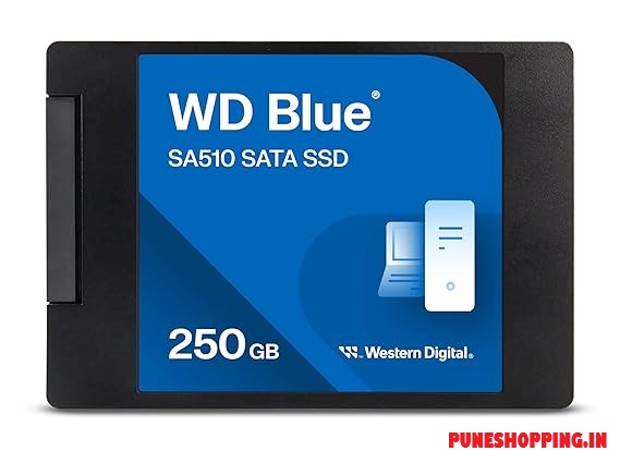 Western Digital WD Blue SA510 SATA 250GB, Up to 555MB/s, 2.5 Inch/7 mm, 5Y Warranty, Internal Solid State Drive (SSD) (WDS250G3B0A)