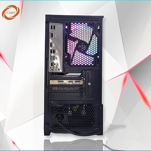  Gaming Desktop PC, Ryzen 5 5500, 32GB DDR4, 1TB NVMe SSD, RTX 3050 6GB, Liquid Cooling with RGB Fans Wi-FI Bluetooth,Windows 11 pro.