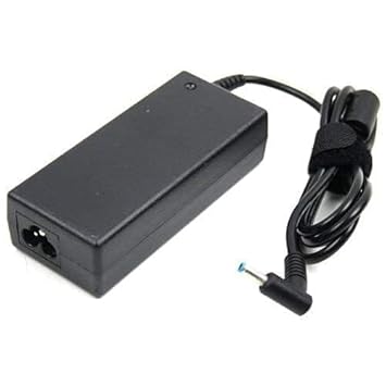 Power Cable & HP Blue Pin Original Laptop Charger 19.5V 3.33A 65W Adapter- Black