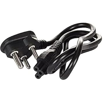 Power Cable & HP Blue Pin Original Laptop Charger 19.5V 3.33A 65W Adapter- Black
