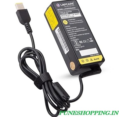 LAPCARE Laptop Adapter for Lenovo 65w Charger (Black)