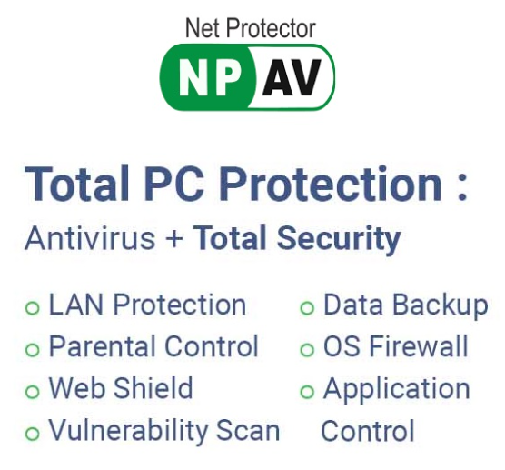 Net Protector, Total Security  PC AND  COMPUTER   (1 Year)