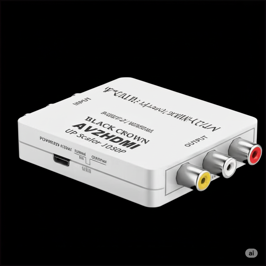 AV to HDMI Converter, 1080p to HDTV CVBS AV Composite Video Audio Adapter with USB Charge Cable for PC Laptop TV STB VHS VCR Camera DVD.