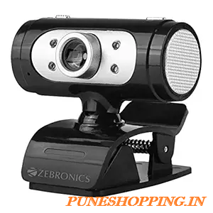 Zebronics Zeb-Ultimate Pro (Full HD) 1080p/30fps Webcam with 5P Lens, Built-in Mic, Auto White Balance, Night Vision