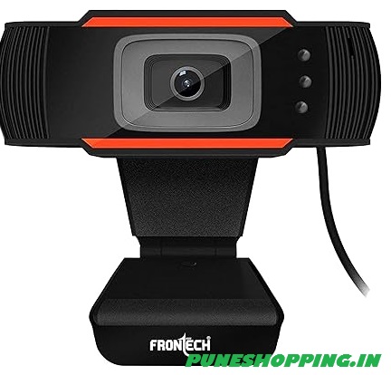 FRONTECH Webcam 2255 - HD 720p, Driverless DSP Chip, 4X Digital Zoom - Crystal Clear Video Calls CMOS Sensor Built-in Mic