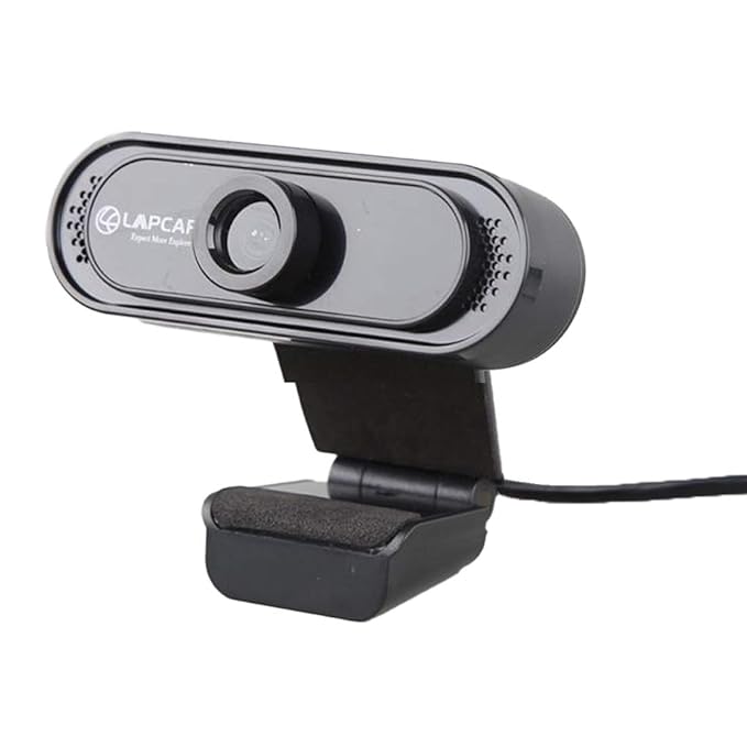 LAPCARE Lapcam HD 720 P, Noise Isolated Microphone with Computer HD stremaing Web cam for Desktop & Laptop with mic with Wide Angle Lens & Large Senso