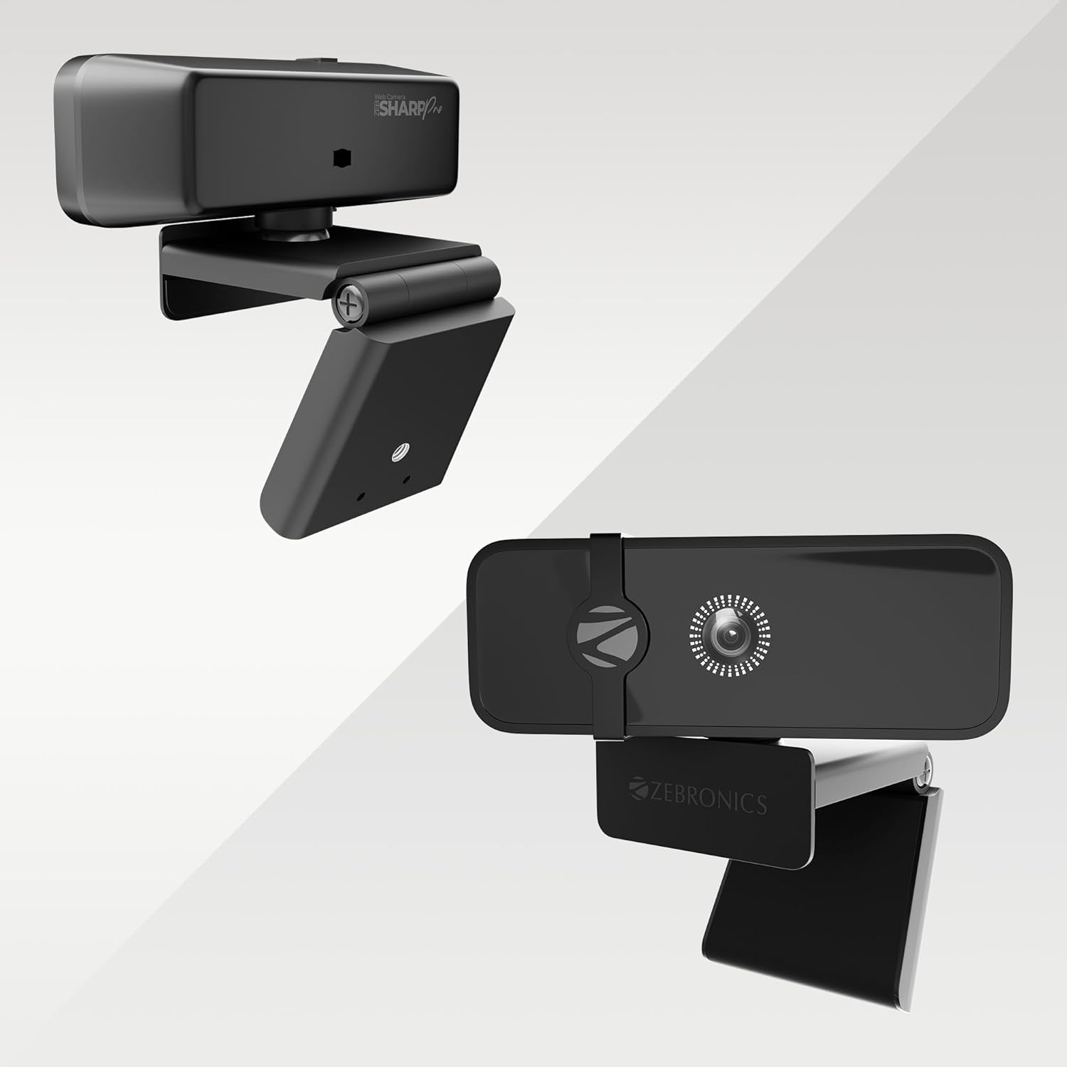ZEBRONICS Sharp Pro High Resolution Digital Webcam, 30 Fps, 2048 X 1536 Qxga, Microphone, Auto Focus, Dedicated Privacy Shutter, Tripod Support, Compatible with Laptops ,COMPUTER AND PC 