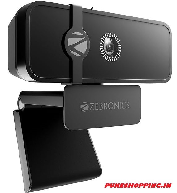 ZEBRONICS Sharp Pro High Resolution Digital Webcam, 30 Fps, 2048 X 1536 Qxga, Microphone, Auto Focus, Dedicated Privacy Shutter, Tripod Support, Compatible with Laptops ,COMPUTER AND PC 