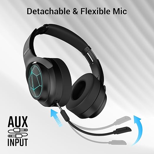 ZEBRONICS Envy 2, Wireless Over Ear Headphone, ENC, Upto 65* Hours Playback, Gaming Mode, Dual Pairing, Bluetooth v5.3, AUX, Call Function, Voice Assistant,