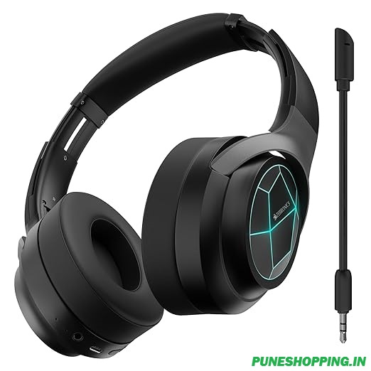 ZEBRONICS Envy 2, Wireless Over Ear Headphone, ENC, Upto 65* Hours Playback, Gaming Mode, Dual Pairing, Bluetooth v5.3, AUX, Call Function, Voice Assistant,