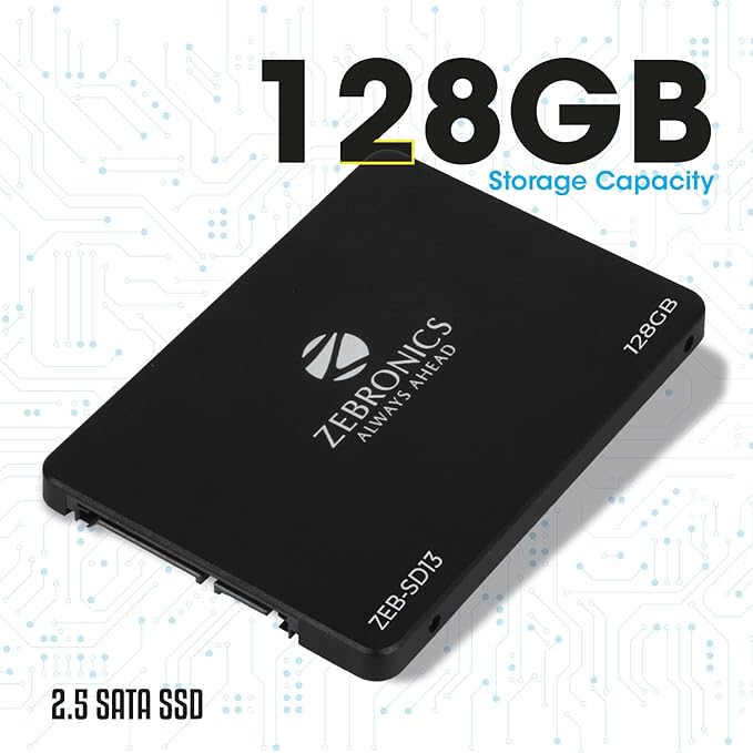 Zebronics 128GB SSD Ultra Low Power Consumption S.M.A.R.T