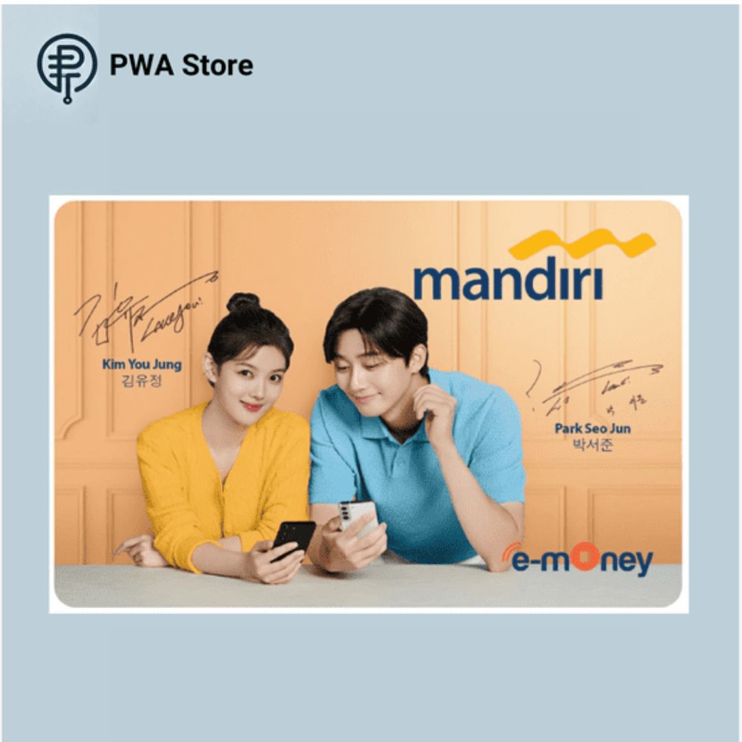 Kartu E-money Mandiri Edisi Park Seo Jun & Kim You Jung (Special Edition)