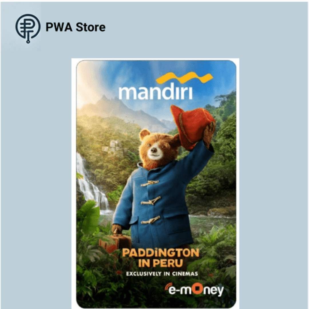 Kartu E-Money Original Mandiri Edisi Paddington in Peru - Hat (Support NFC)