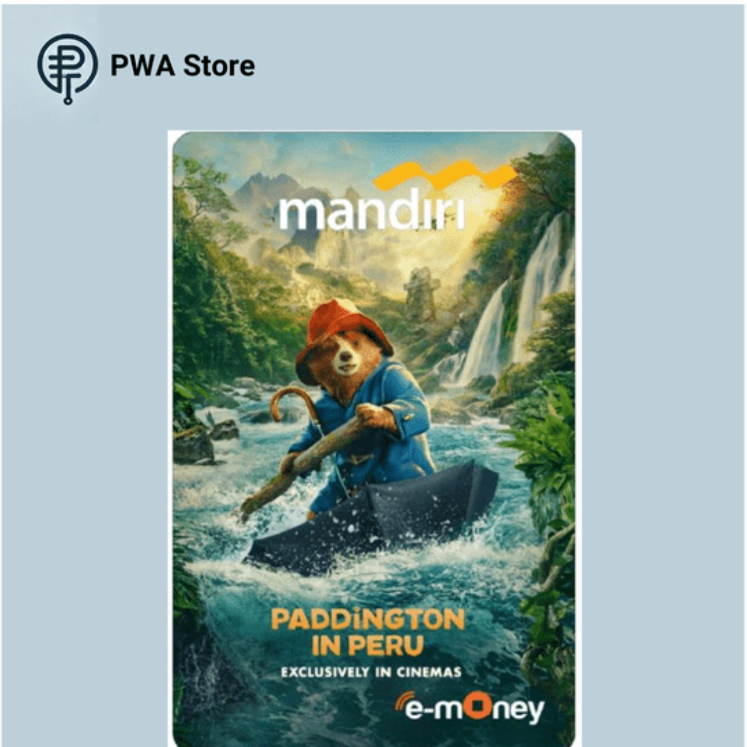 Kartu E-Money Original Mandiri Edisi Paddington in Peru - River (Support NFC)