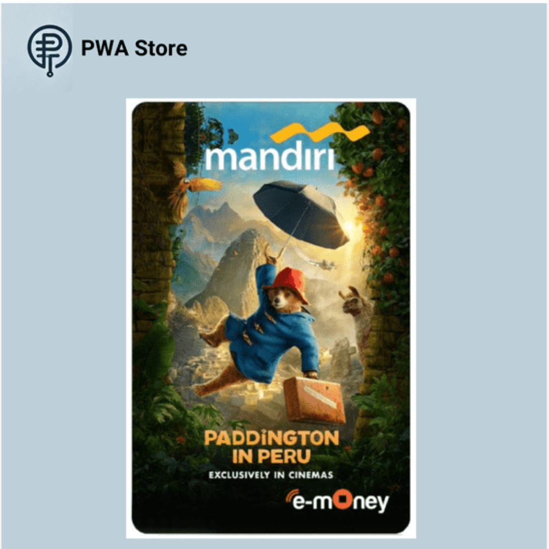 Kartu E-money Mandiri edisi Paddington in Peru - Umbrella
