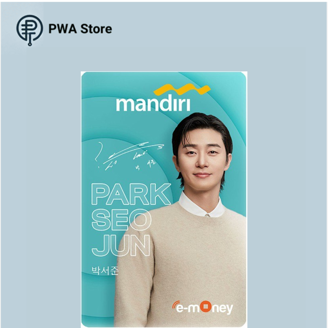Kartu E-money Mandiri edisi Park Seo Jun (Casual)