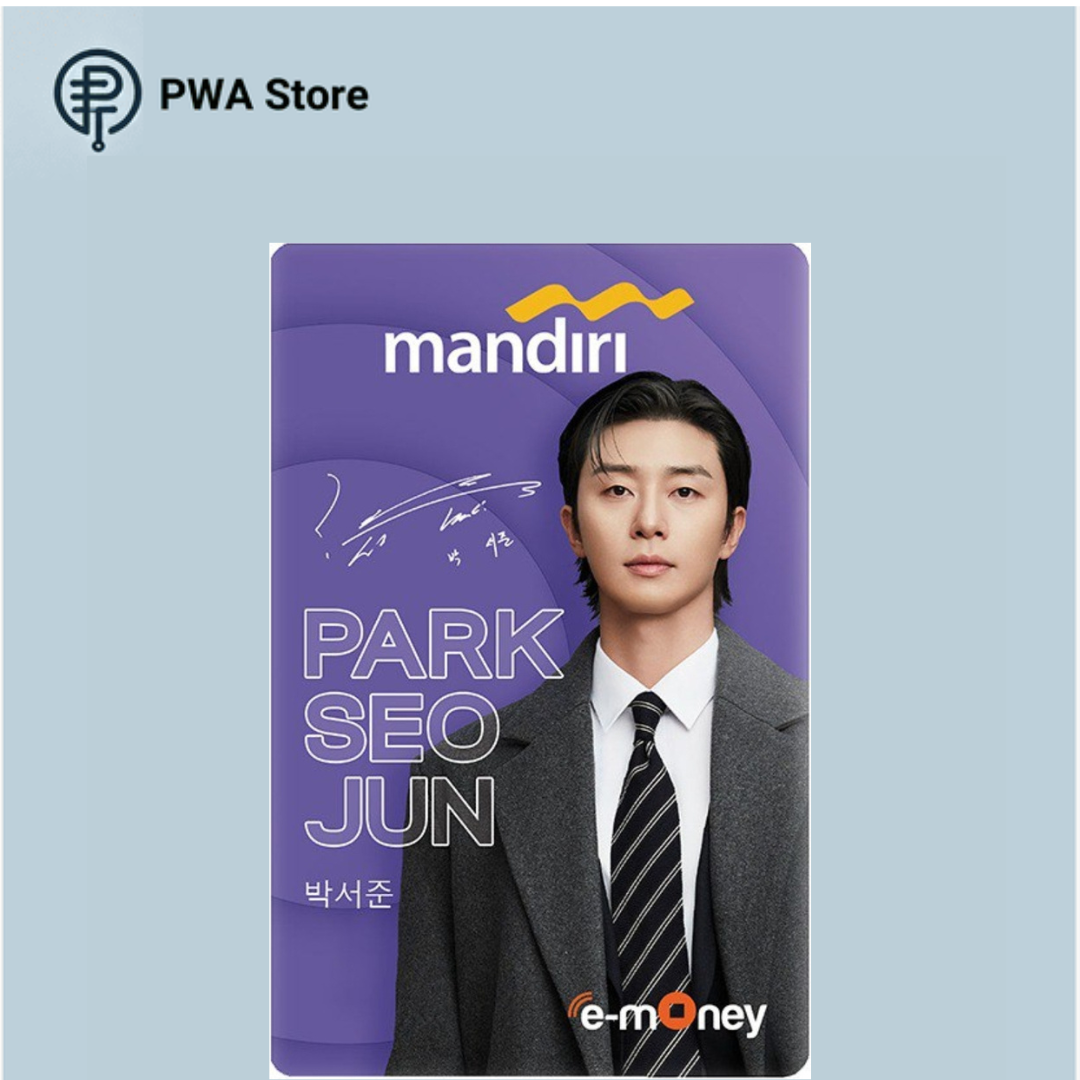 Kartu E-Money Mandiri edisi Park Seo Jun (Formal)