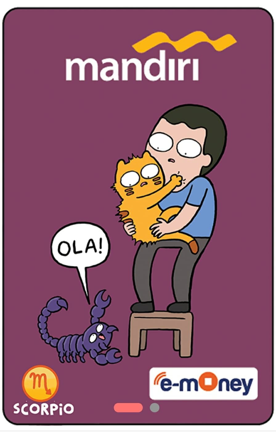 Kartu E-Money Mandiri edisi Tahilalats Scorpio (Support NFC)