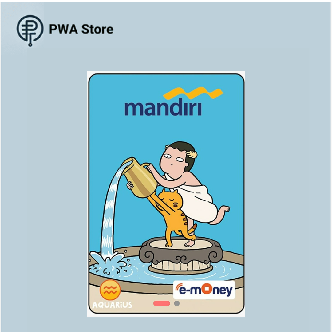 Kartu E-Money Mandiri edisi Tahilalats Aquarius (Support NFC)