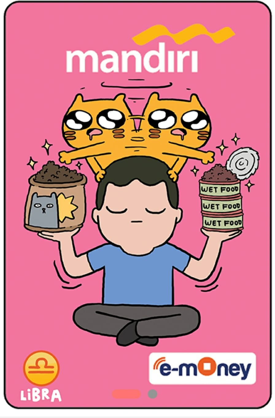 Kartu E-Money Mandiri edisi Tahilalats Libra (Support NFC)