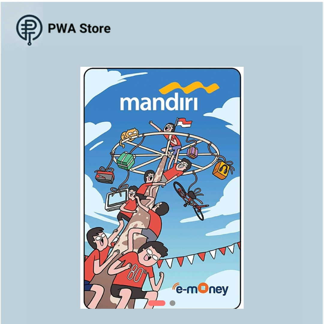 Kartu E-Money Mandiri edisi 17 Agustus (Support NFC)