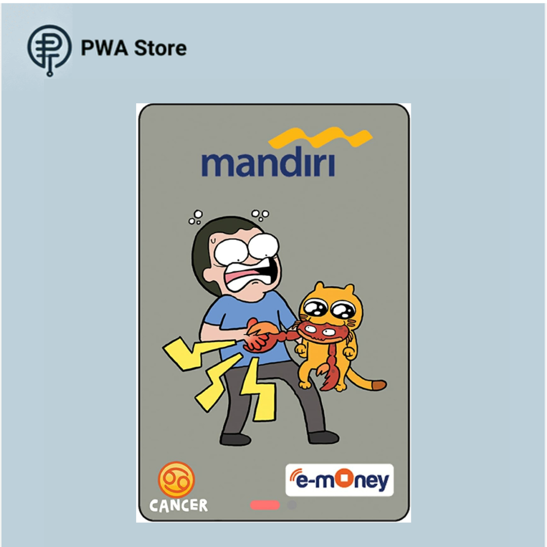 Kartu E-Money Mandiri edisi Tahilalats Cancer (Support NFC)