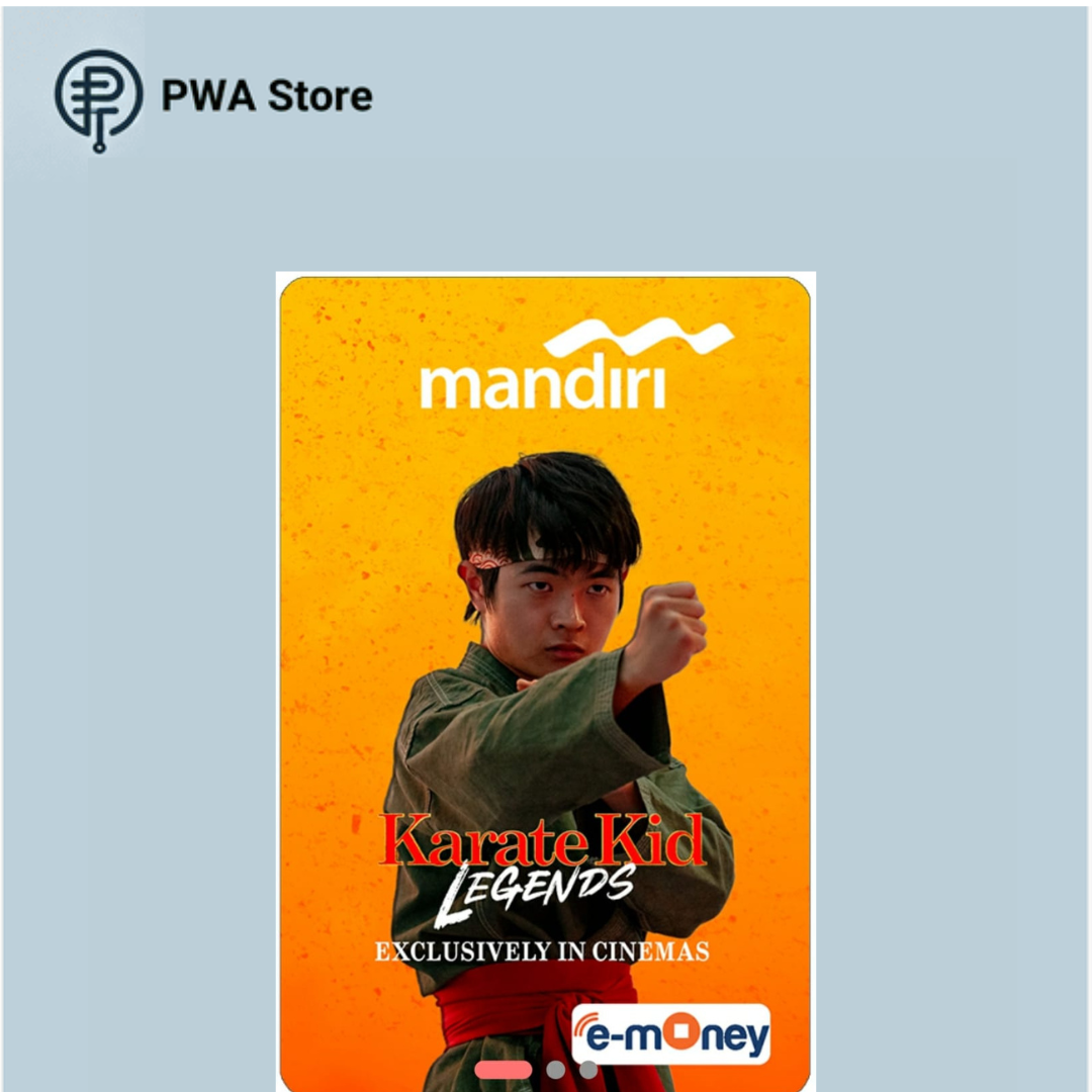 Kartu E-Money Mandiri edisi Karate Kid - Ben Wang (Support NFC)