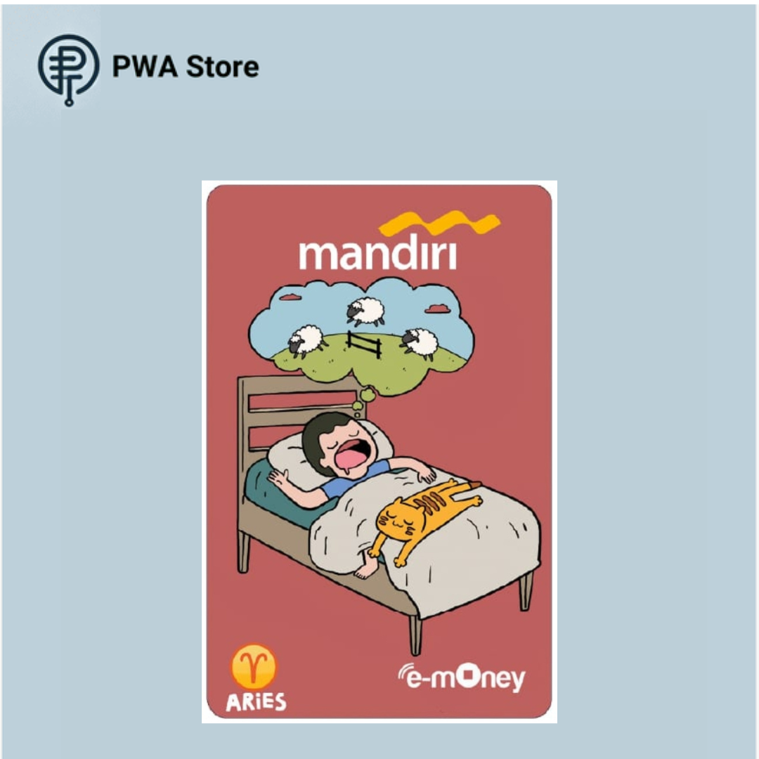 Kartu E-Money Mandiri edisi Tahilalats Aries (Support NFC)