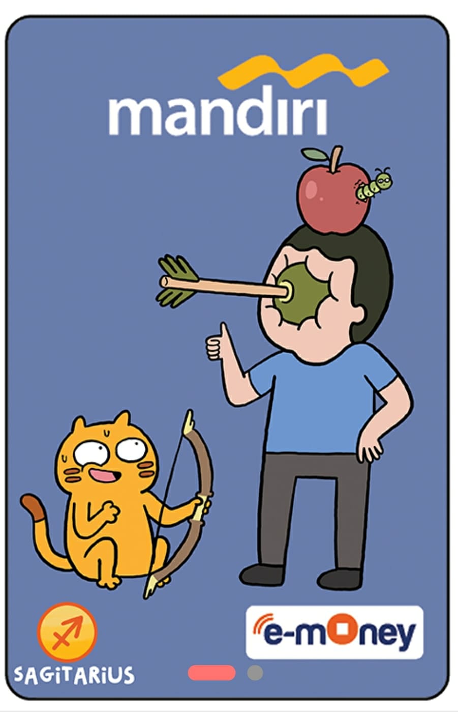 Kartu E-Money Mandiri edisi Tahilalats Sagitarius (Support NFC)