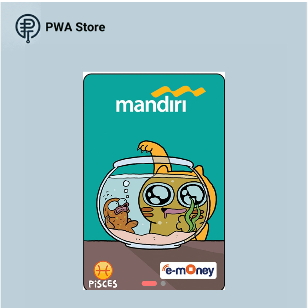 Kartu E-Money Mandiri edisi Tahilalats Pisces (Support NFC)