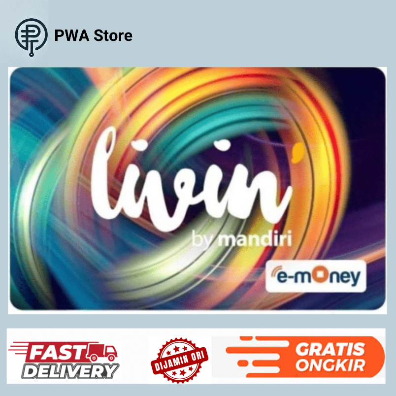 Kartu E-Money Mandiri edisi Tahilalats Livin Orange (Support NFC)