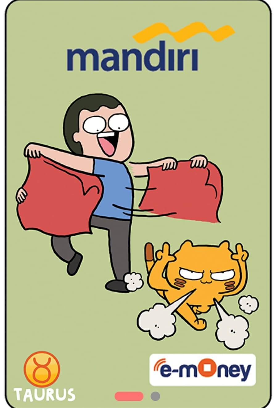 Kartu E-Money Mandiri edisi Tahilalats Taurus (Support NFC)