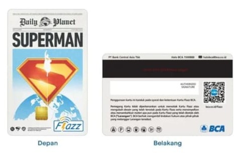 Kartu Flazz BCA edisi Superman Daily Planet (Support NFC)