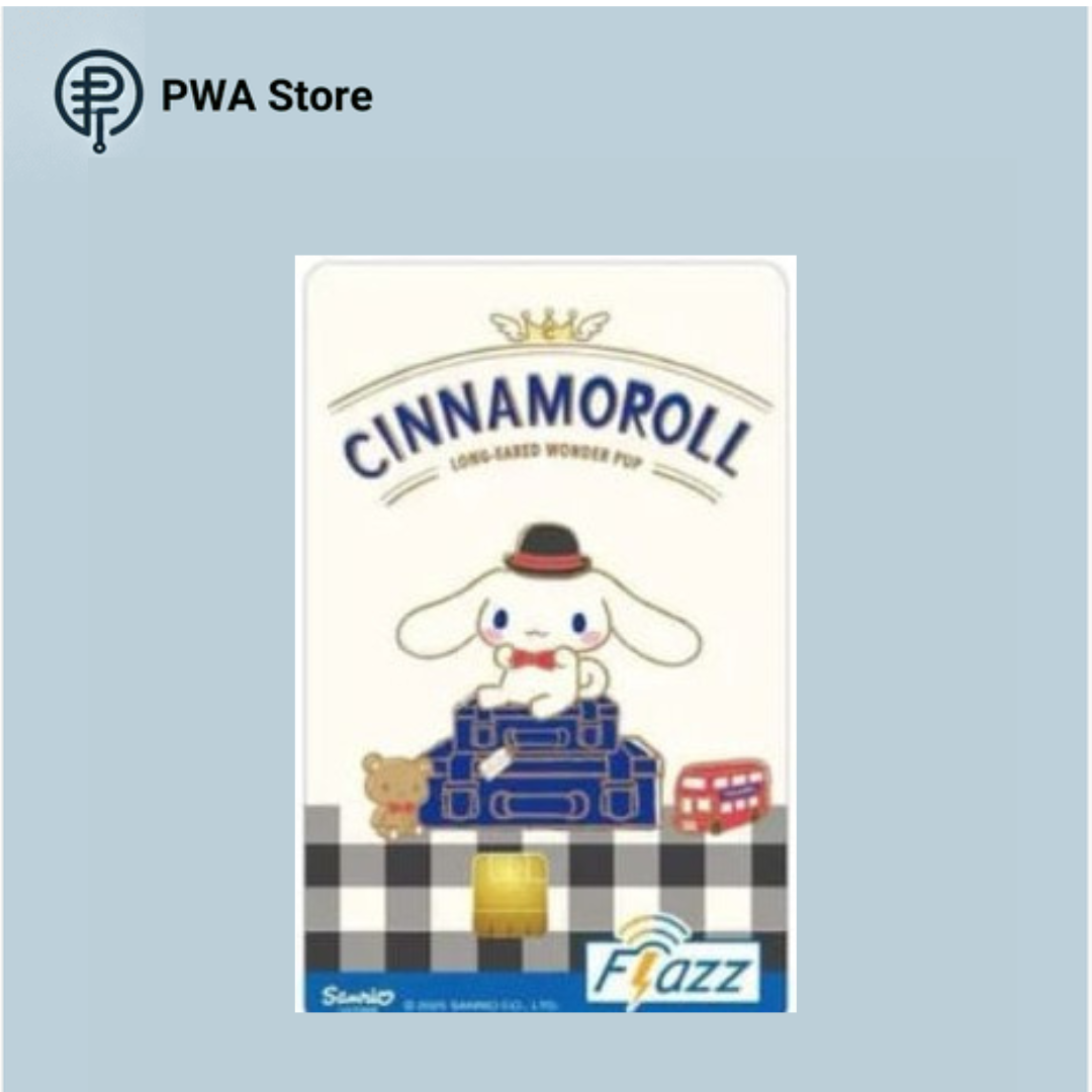 Kartu Flazz BCA edisi Cinnamoroll Suitcase (Support NFC)