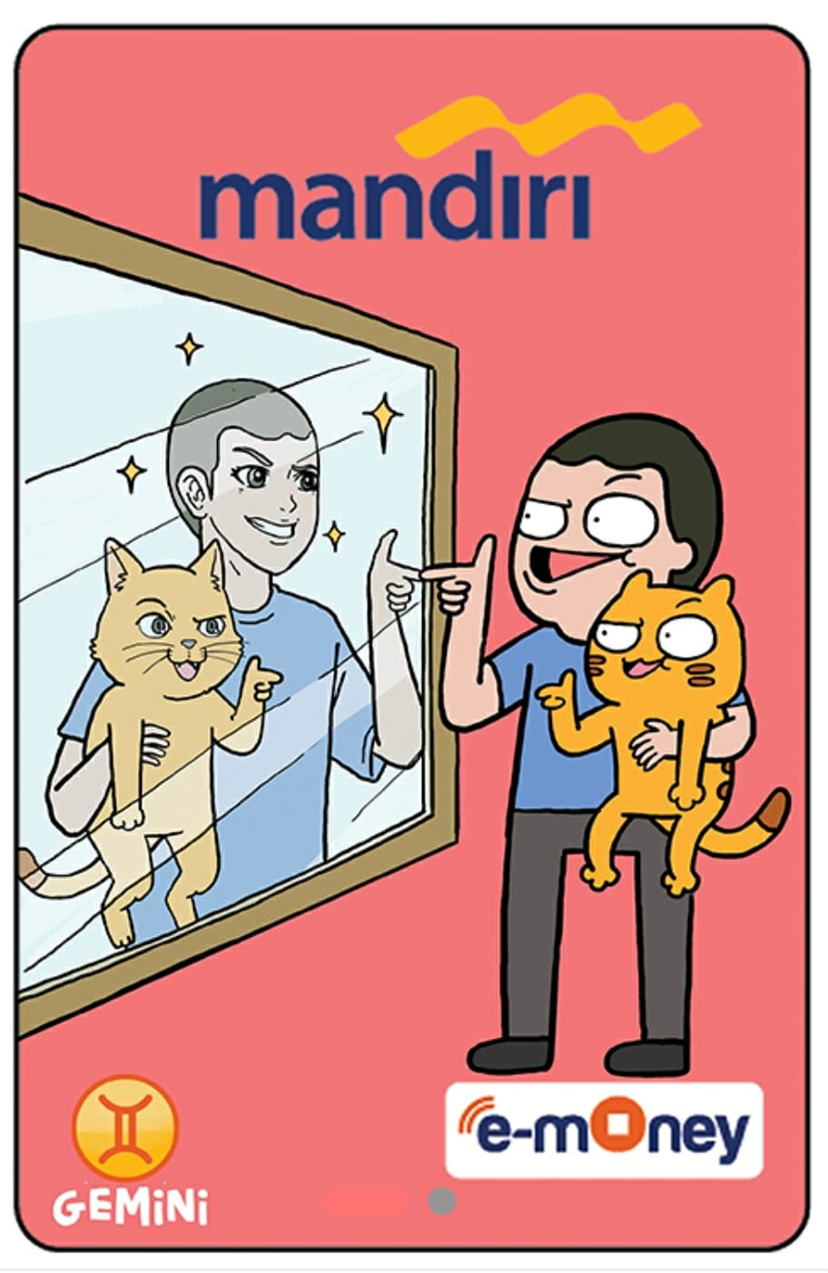 Kartu E-Money Mandiri edisi Tahilalats Gemini (Support NFC)