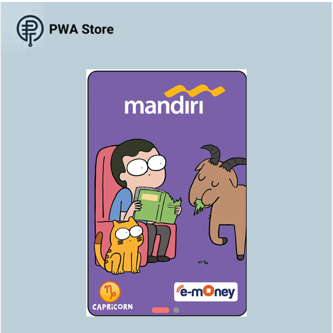 Kartu E-Money Mandiri edisi Tahilalats Capricorn (Support NFC)