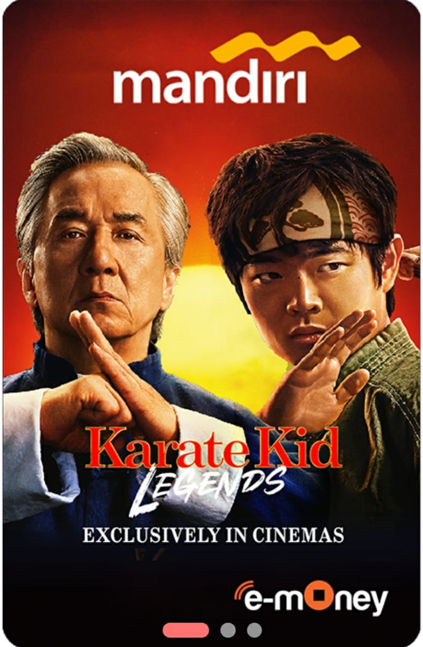 Kartu E-Money Mandiri edisi Karate Kid - Jackie Chan & Ben Wang (Support NFC)