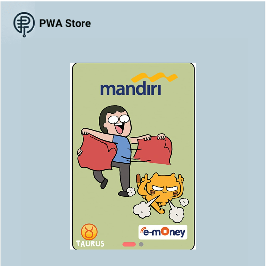 Kartu E-Money Mandiri edisi Tahilalats Taurus (Support NFC)