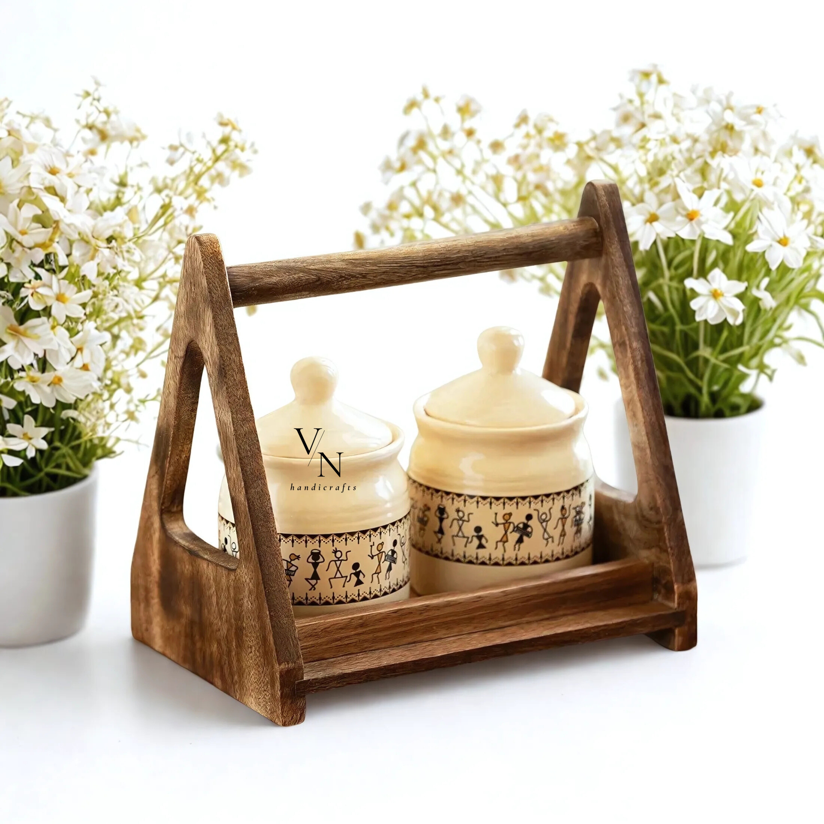 Handcrafted wooden tray
