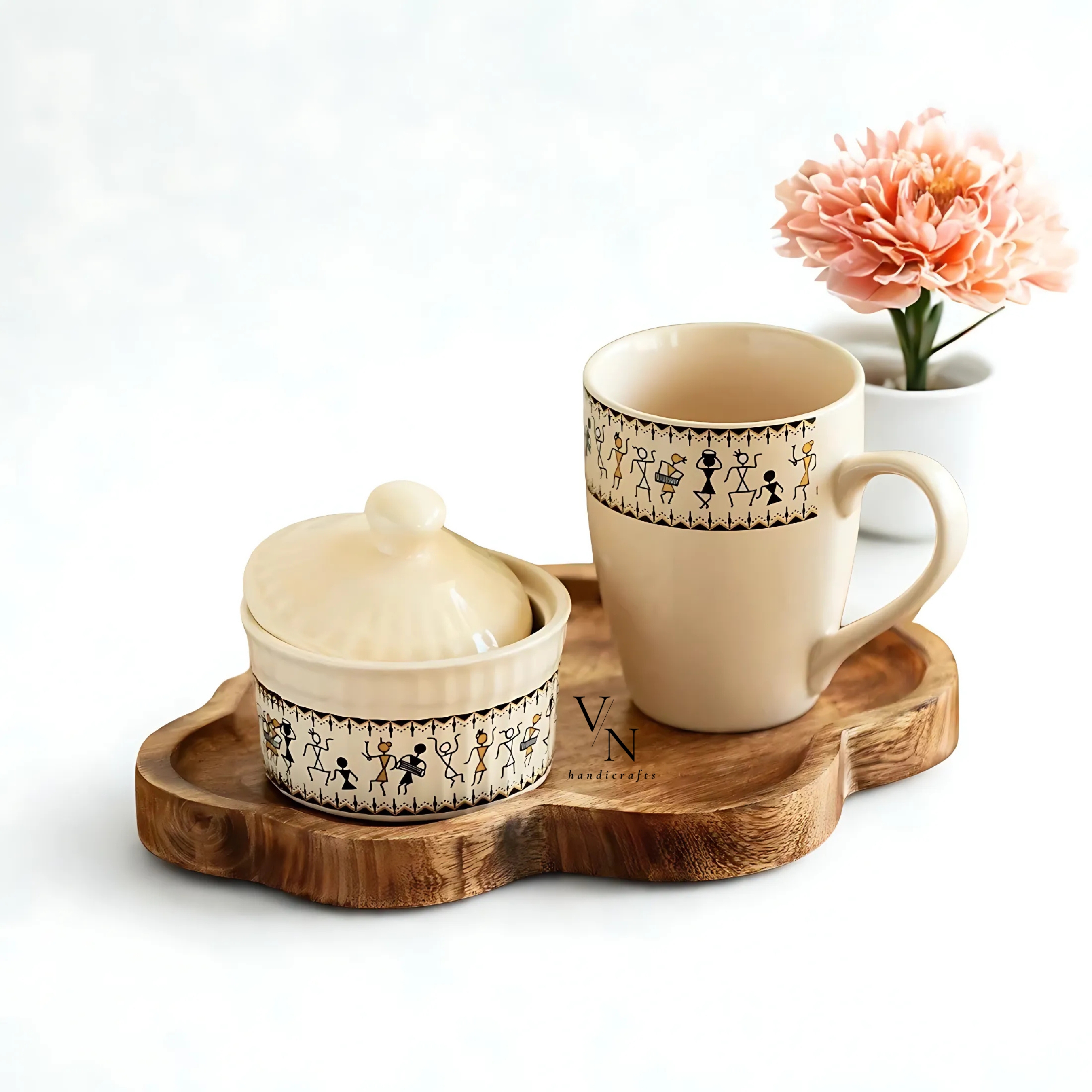 Handcrafted wooden tray