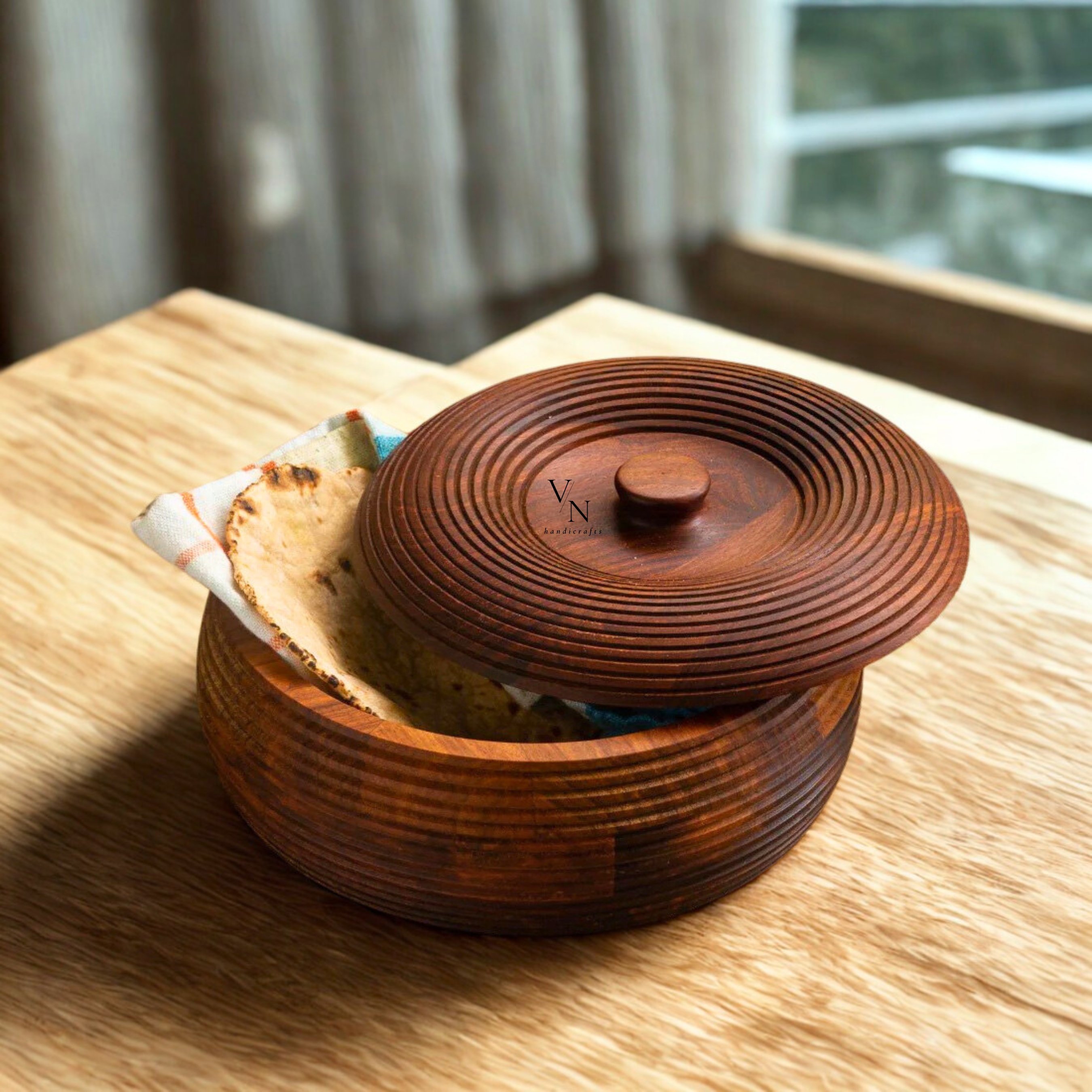Wooden Chapati Box
