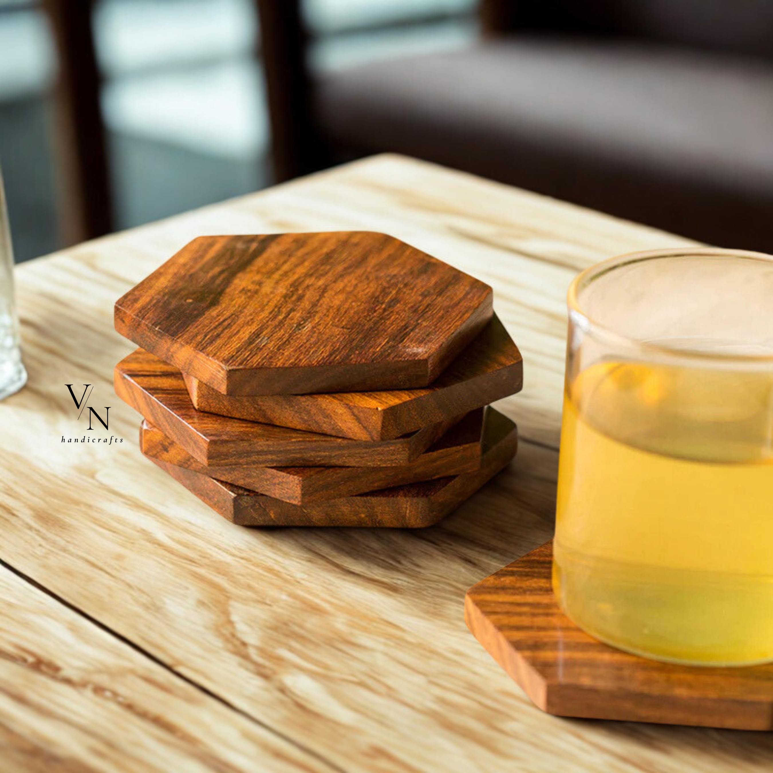 Wooden Coasters Set