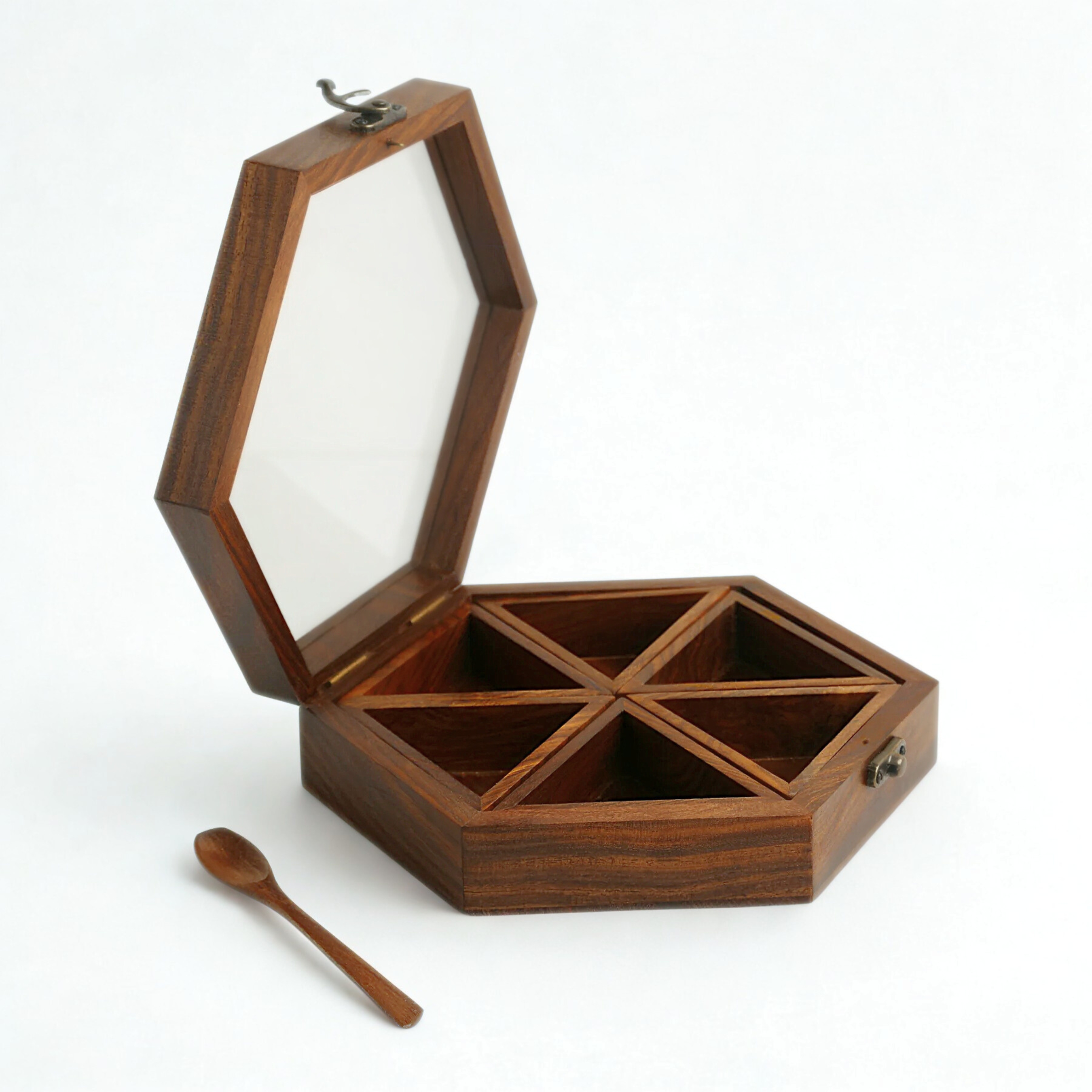 Wooden Spice Box