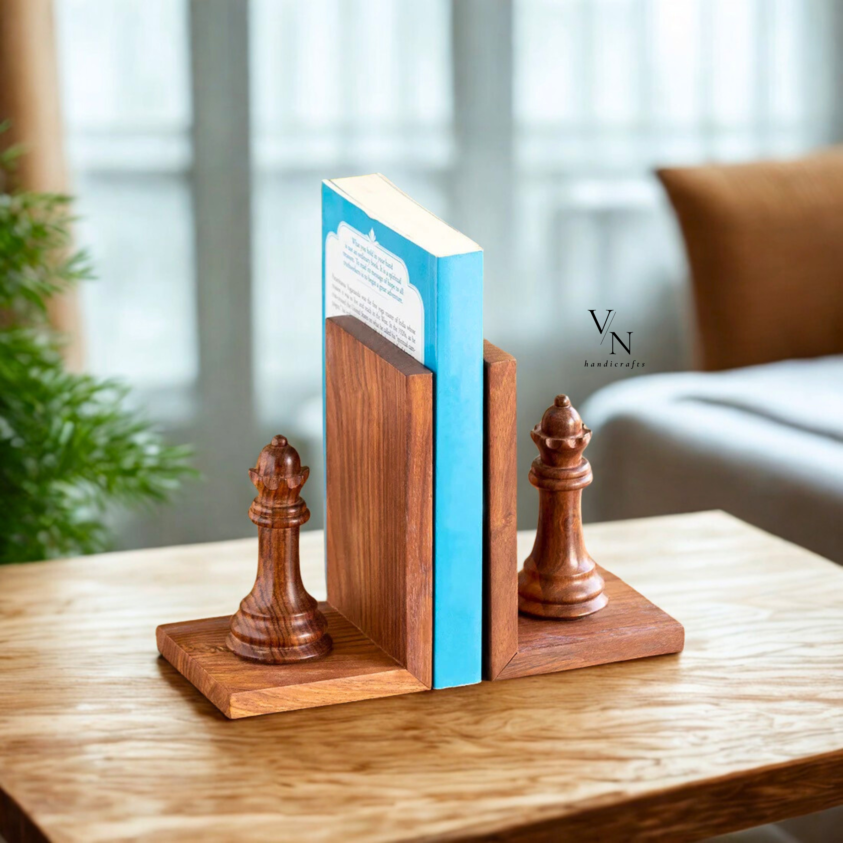 Wooden Bookends