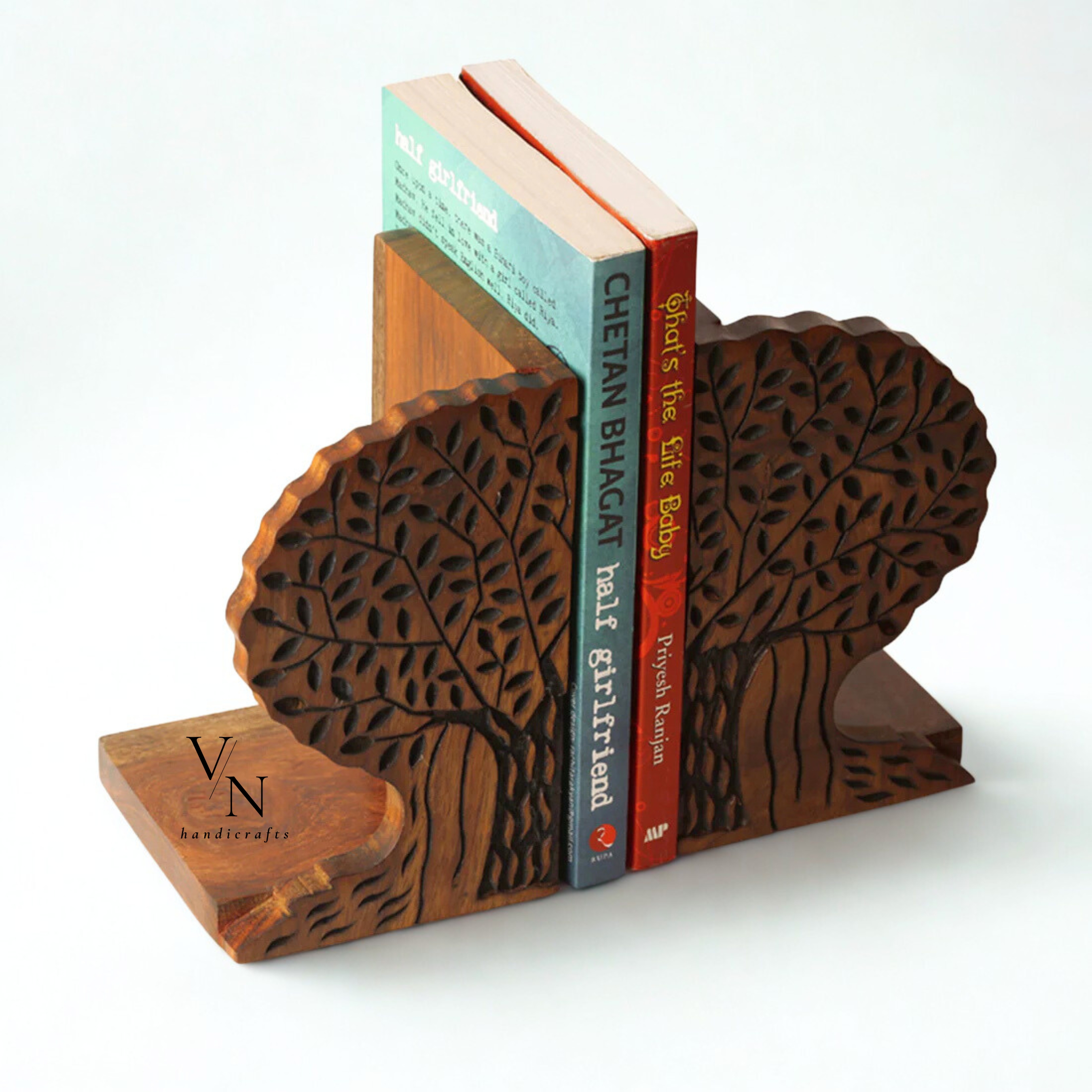 Wooden Bookends